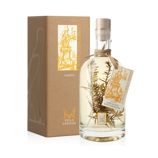 Grappa alle Erbe Alpine Astucciata  Villa Laviosa