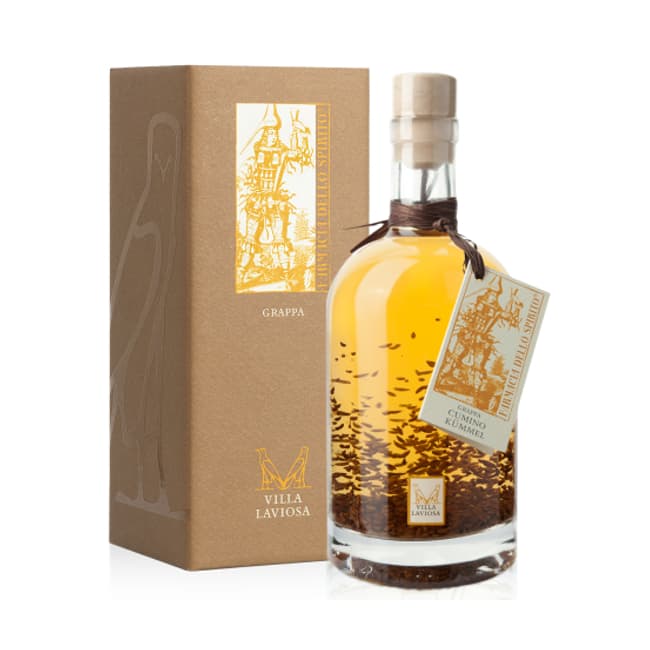 Grappa al Cumino Astucciata  Villa Laviosa