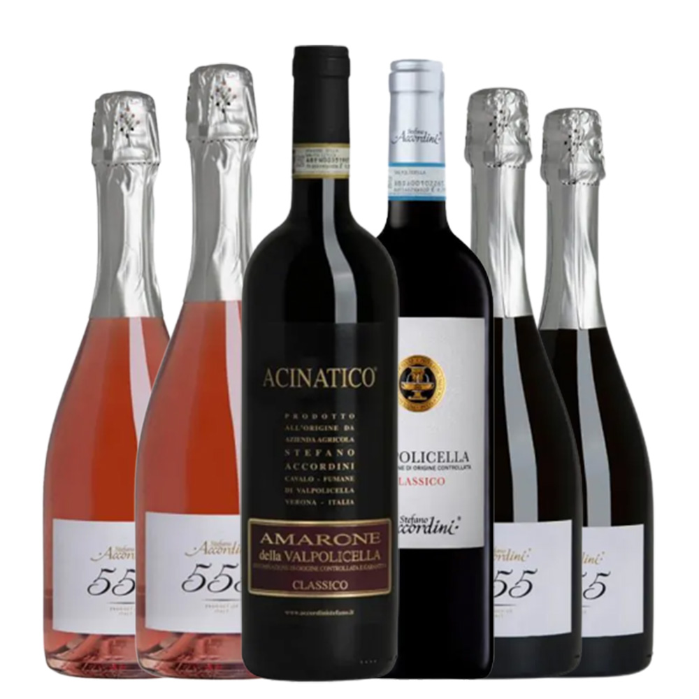 Degustazione 6 bt Bollicine e Valpolicella - Accordini Stefano