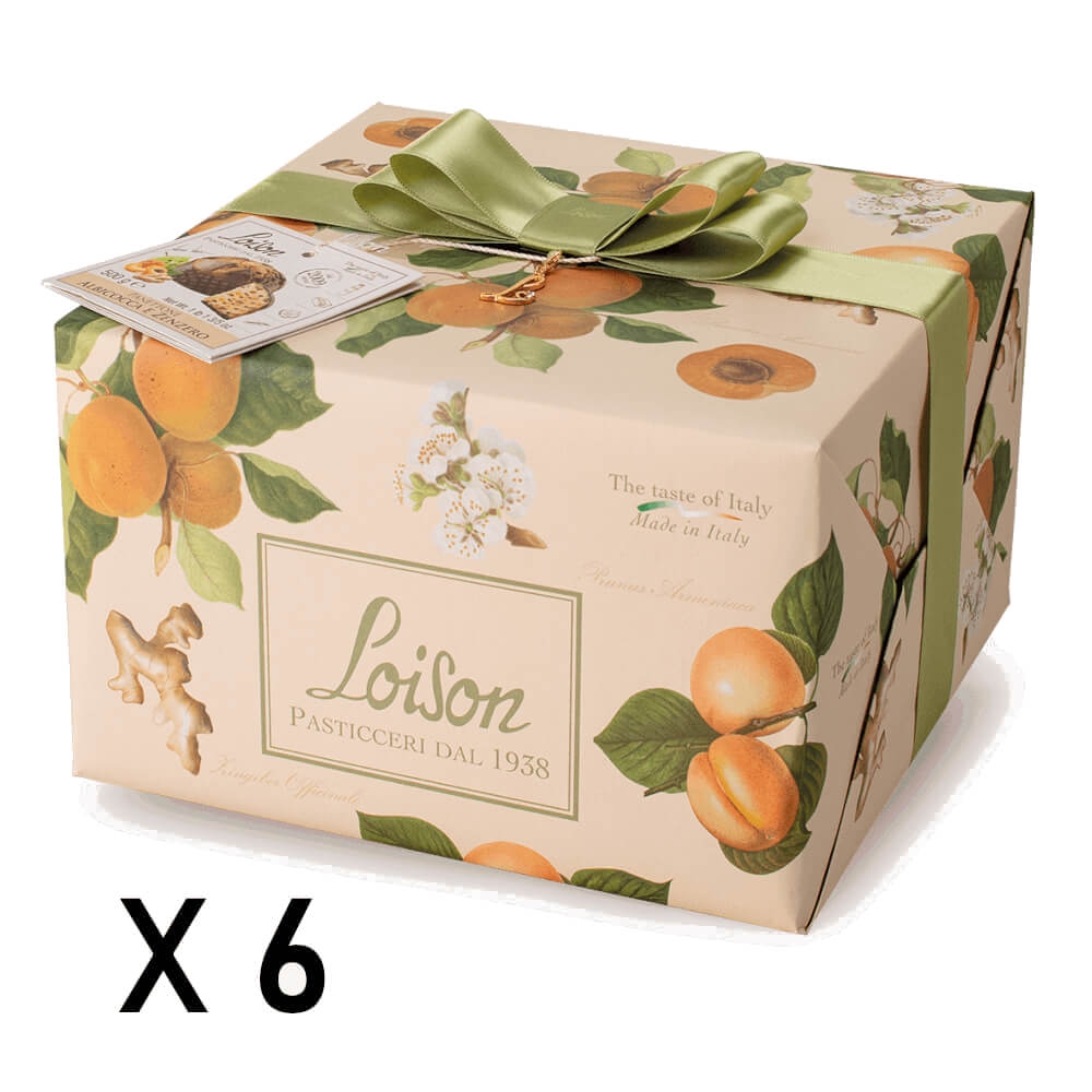 Panettone Albicocca e Zenzero 6pz x 0,5 kg - Loison