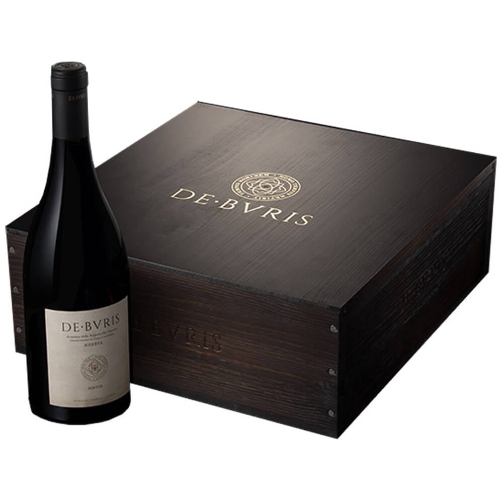Amarone della Valpolicella Classico DOCG Riserva 2011 3 bottiglie in Cassa Legno Originale De Buris - Tommasi