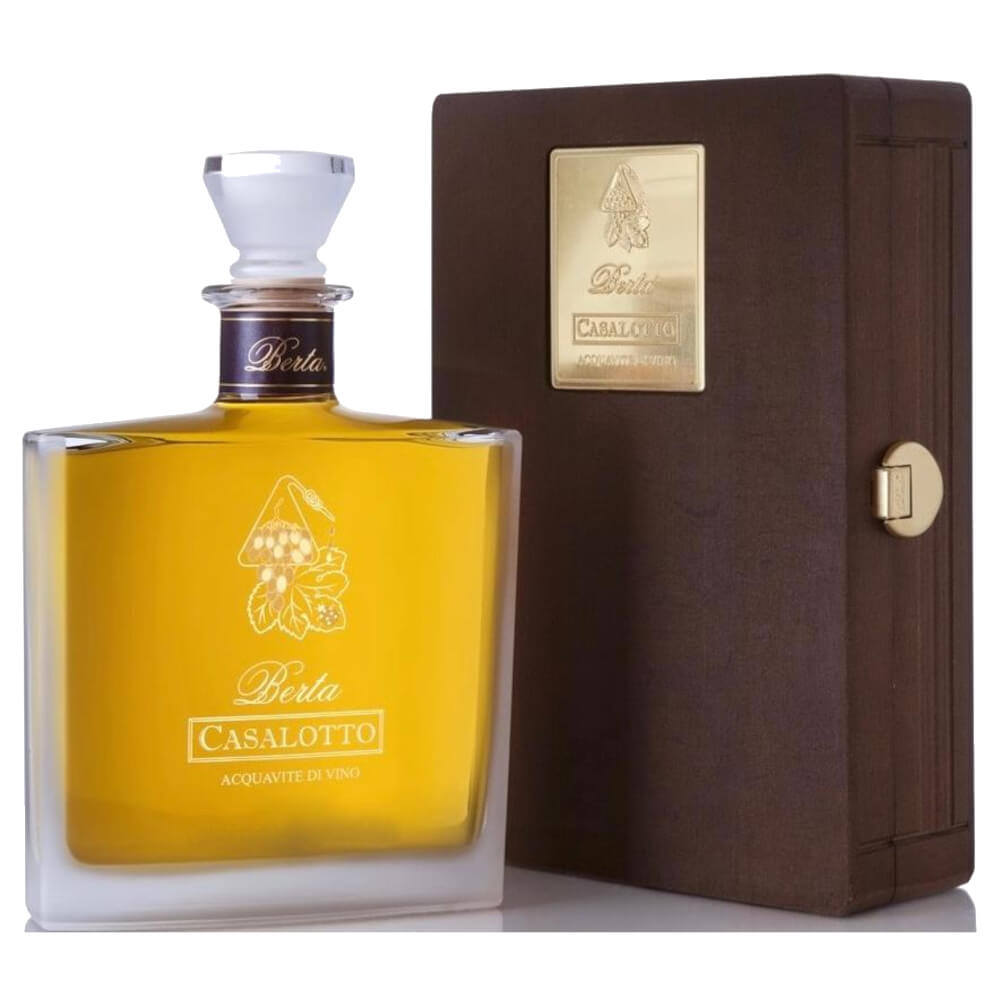 Casalotto Acquavite di Vino (Brandy) Cassa Legno 1990  Berta