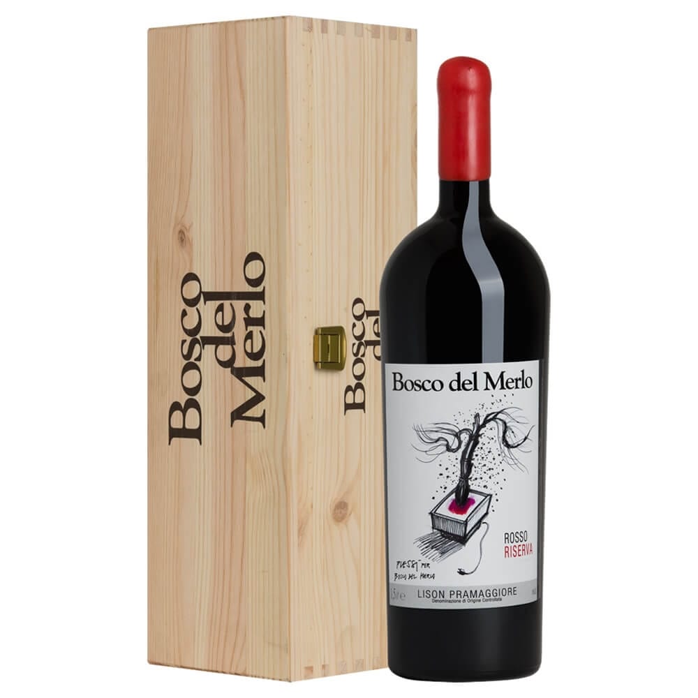 Vineargenti Rosso Riserva DOC Lison Pramaggiore FORMATO SPECIALE 6 lt Cassa Legno 2017 - Bosco del Merlo