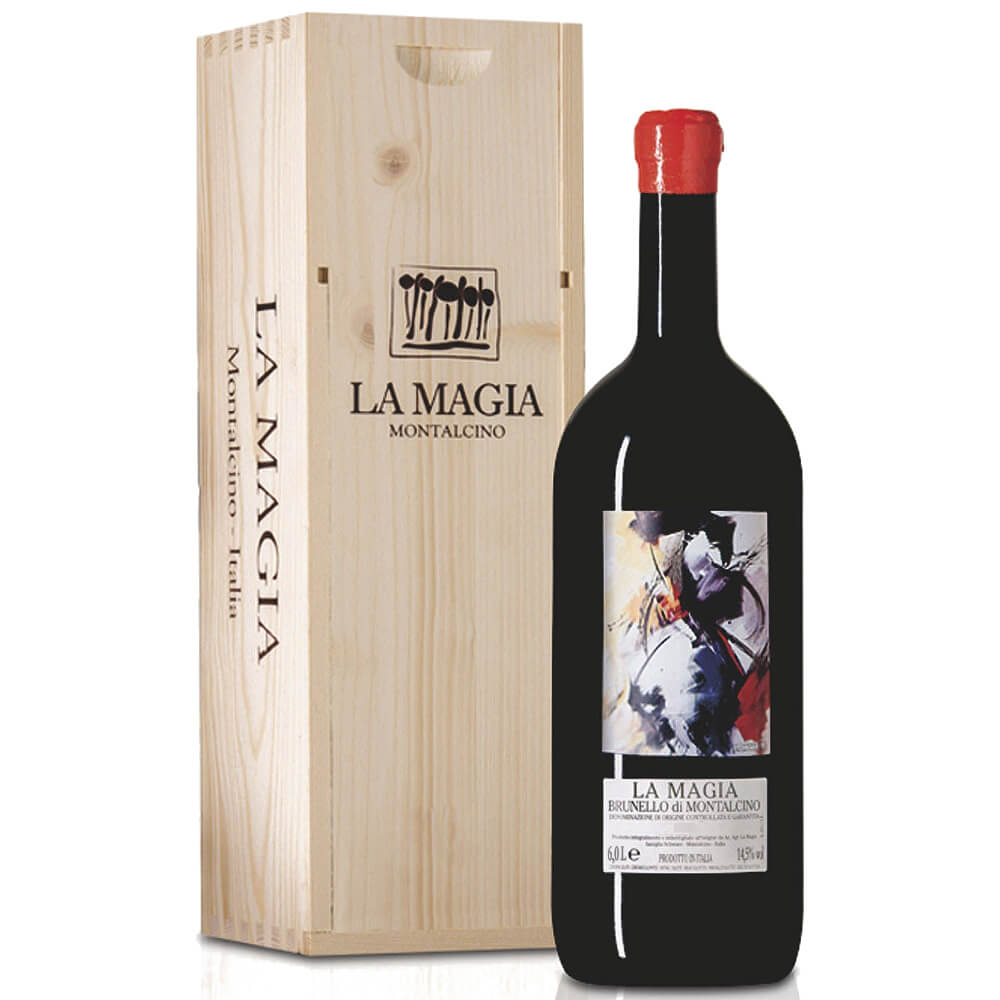Brunello di Montalcino DOCG FORMATO SPECIALE 6 lt Cassa Legno 2020  La Magia