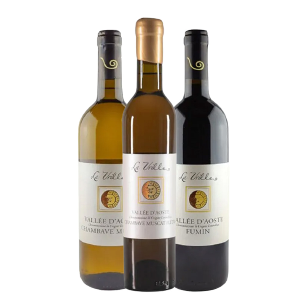Degustazione 3 bt Valle d'Aosta  La Vrille