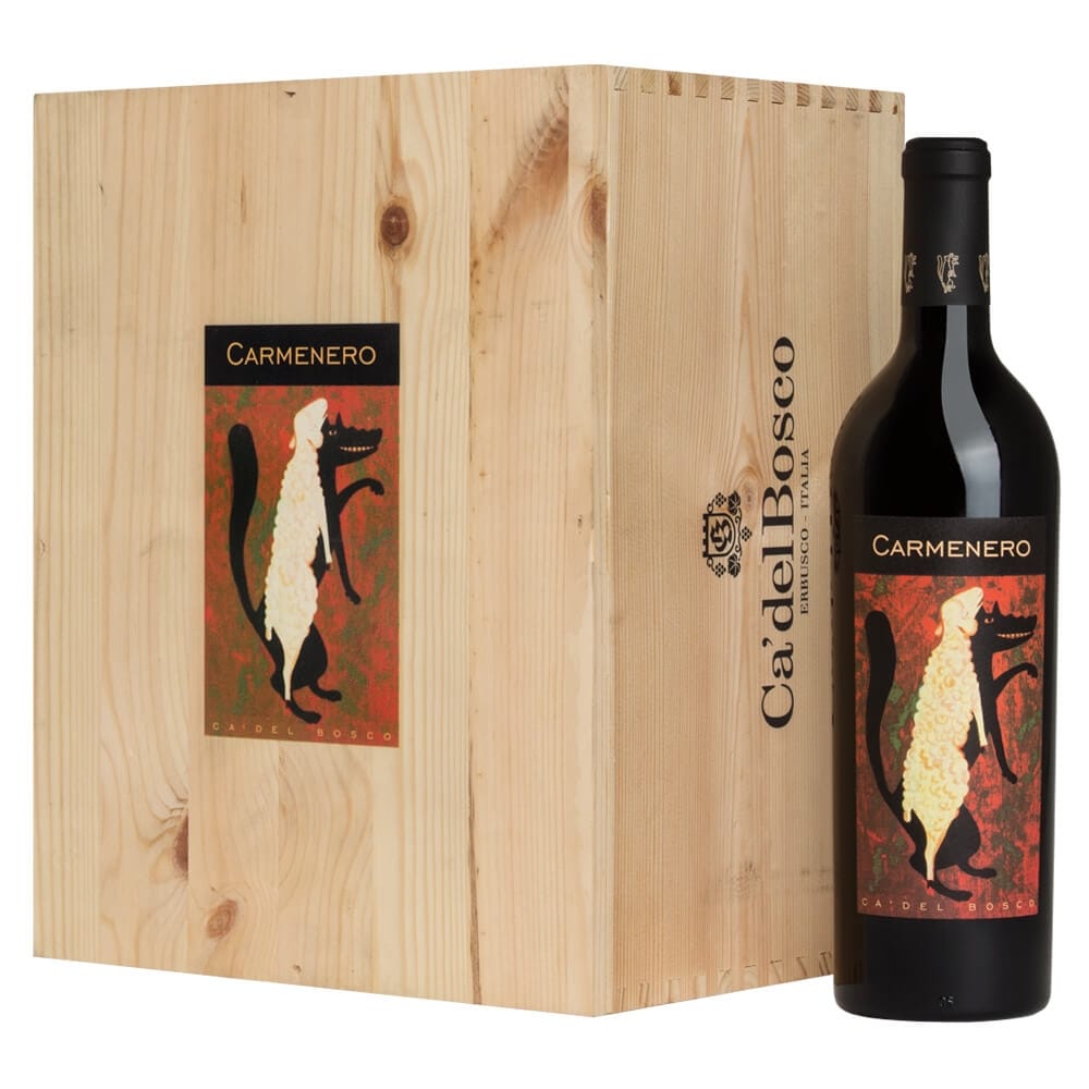 Carmenero 2018 6 bottiglie in Cassa Legno originale  C del Bosco