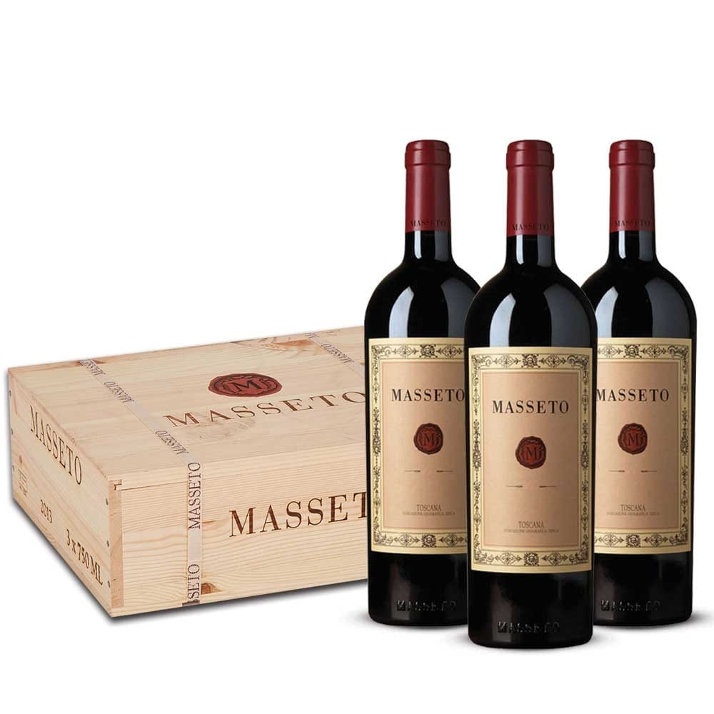 Masseto Toscana IGT 2012 3 bottiglie in Cassa Legno originale Masseto