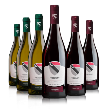 Degustazione 6 bt Mista Valle d'Aosta - Cave des Onze Communes