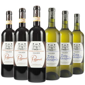 Degustazione 6 bt Toscana - Fattoria di Poggiopiano
