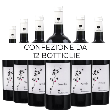 Confezione 12 bt Novello Negroamaro Salento IGT 2024 - Menhir Marangelli