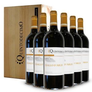 Greco di Tufo DOCG Giallo d'Arles 2020 6 bottiglie in Cassa Legno Originale - Quintodecimo