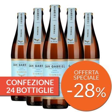 Confezione 24 bottiglie di Birra artigianale Bionda – San Gabriel