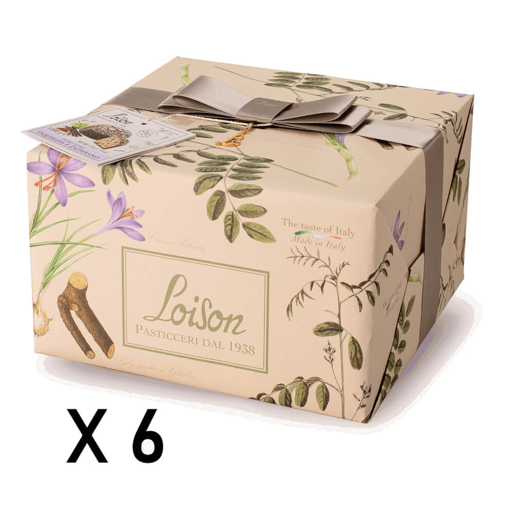 Panettone Liquirizia e Zafferano 6pz x 0,5 kg - Loison