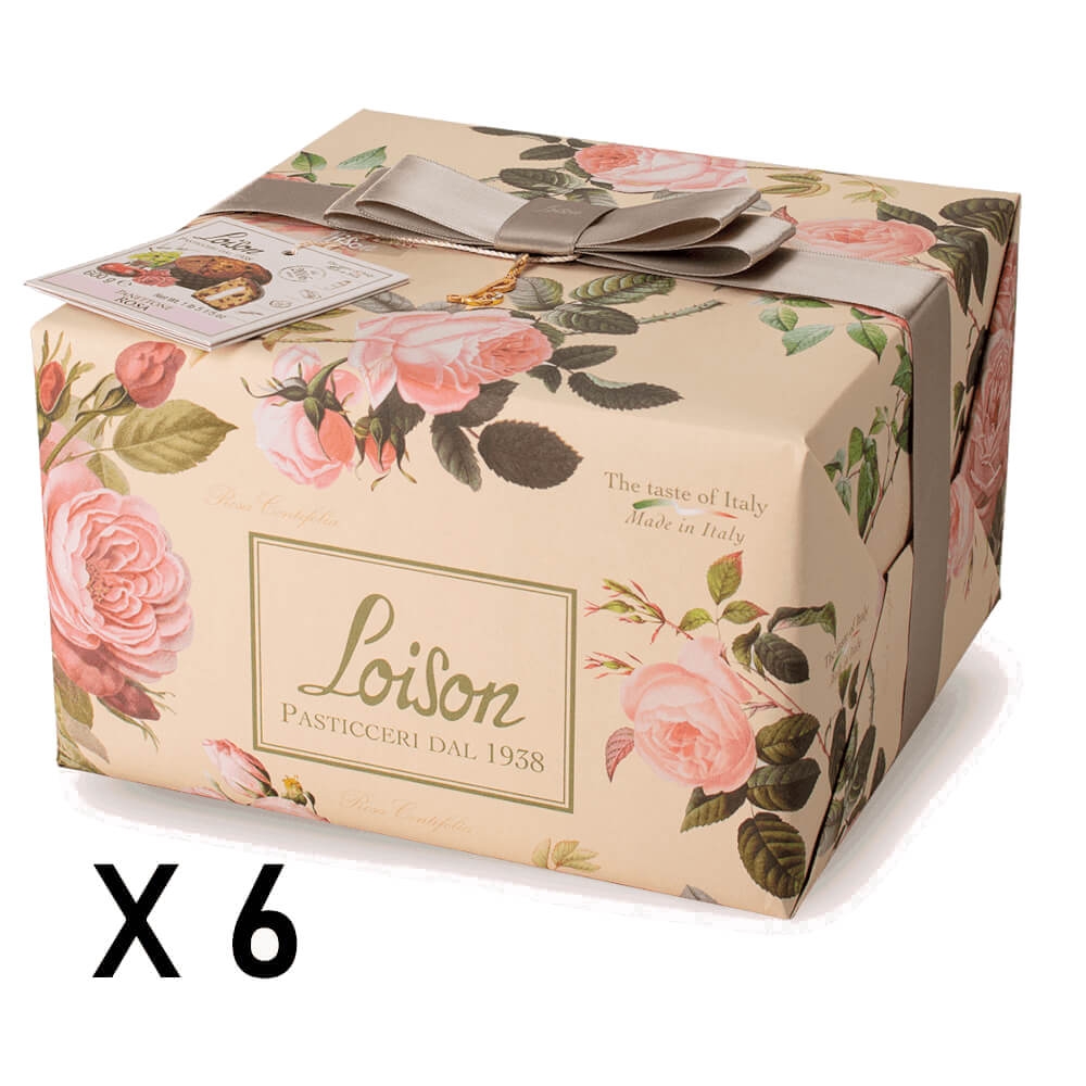 Panettone Rosa 6pz x 0,6 kg - Loison