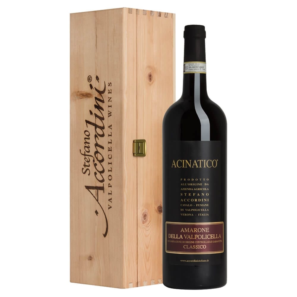 Amarone della Valpolicella Classico DOCG Acinatico MAGNUM 1,5 lt Cassa Legno 2018 - Accordini Stefano